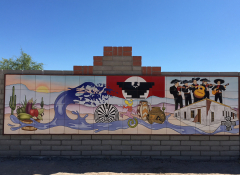 Image of a mural on a sunny day