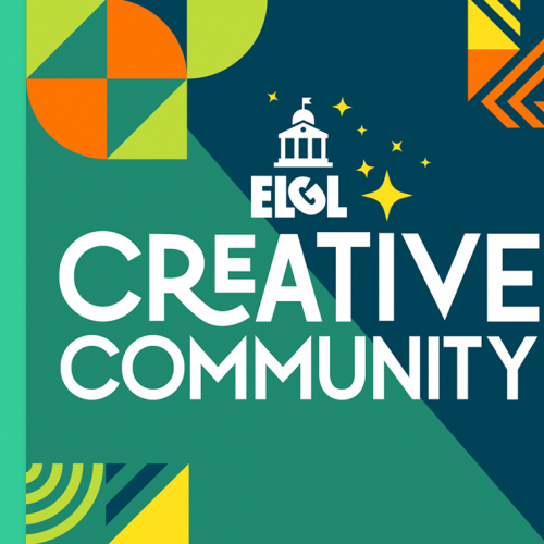 Text image with the words ELGL Creative Community