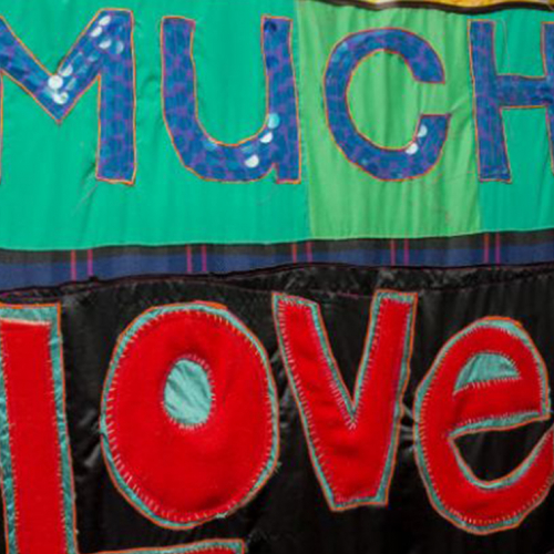 A quilt created by participants in Blues City Cultural Center's Sew Much Love program. Photo by Nellgene Hardwick, courtesy of Last Dream Productions