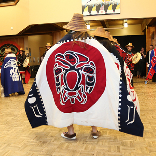 Ceremonial dance performed from the Haida Heritage Foundation