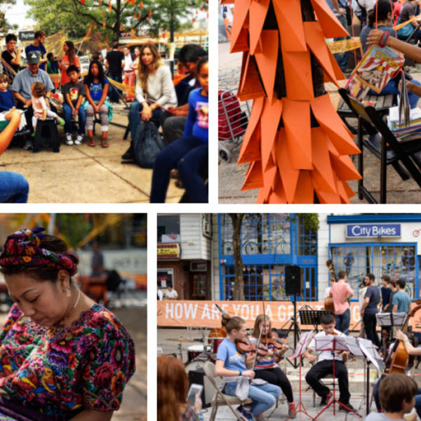 Images from the OkuPlaza Fest in DC featured in the Crossing the Street Zine. 
