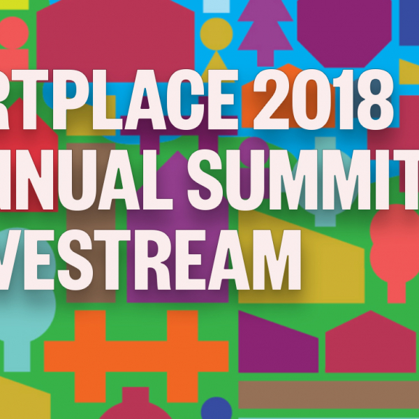 Image with the words ArtPlace 2018 Annual Summit Livestream